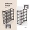 Costway 2-Tier\3-Tier\4-Tier Shoe Rack Adjustable to Flat or Slant Shoe Organizer Holder Stand